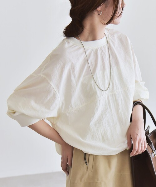 「quaranciel」 長袖カットソー ONE SIZE チャコールグレー レディース_画像5