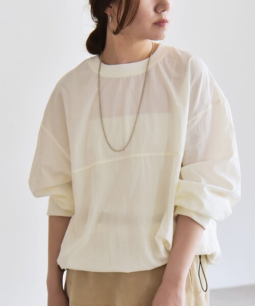 「quaranciel」 長袖カットソー ONE SIZE チャコールグレー レディース_画像8