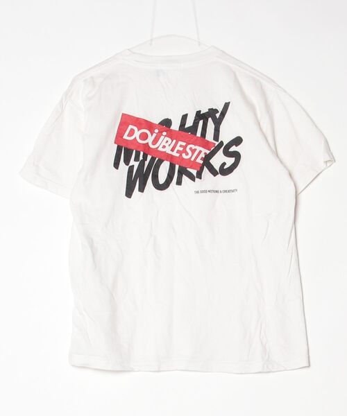 「DOUBLE STEAL」 半袖Tシャツ M ホワイト メンズ_画像2