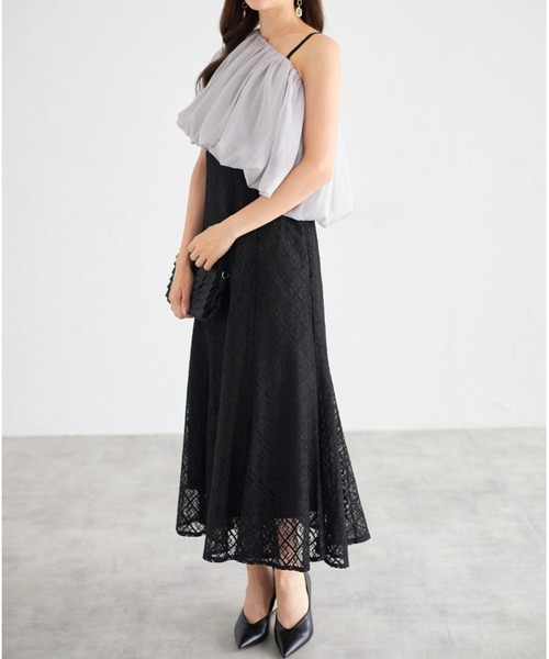 「tocco closet」 コンビワンピース M ブラック レディース_画像2
