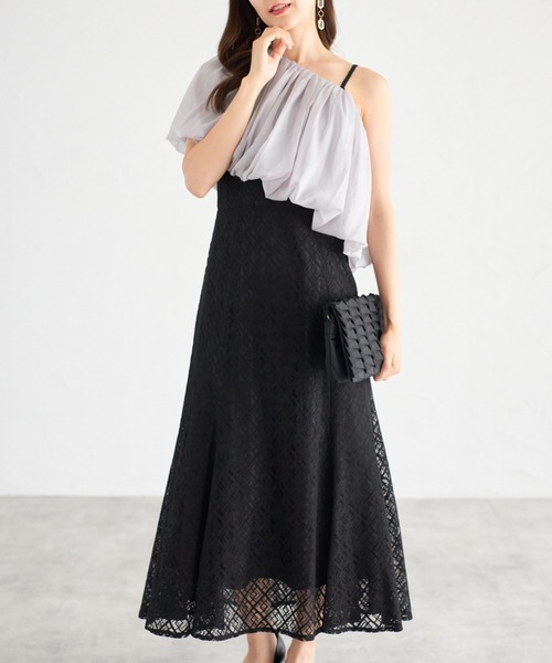 「tocco closet」 コンビワンピース M ブラック レディース_画像3