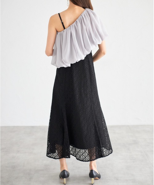 「tocco closet」 コンビワンピース M ブラック レディース_画像7