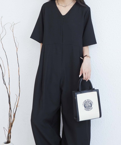 「MAISON DE THERESE」 オールインワン X-LARGE ブラック レディース_画像4