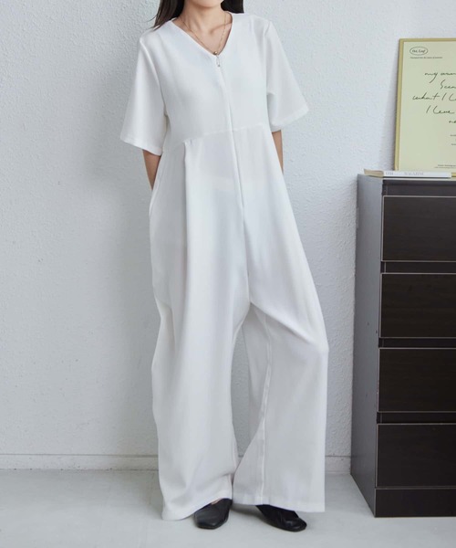 「MAISON DE THERESE」 オールインワン X-LARGE ブラック レディース_画像6