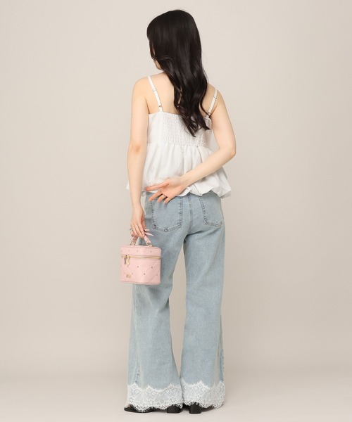 Heather（ヘザー） キャミソール ジャガードリボンキャミ 1046539
