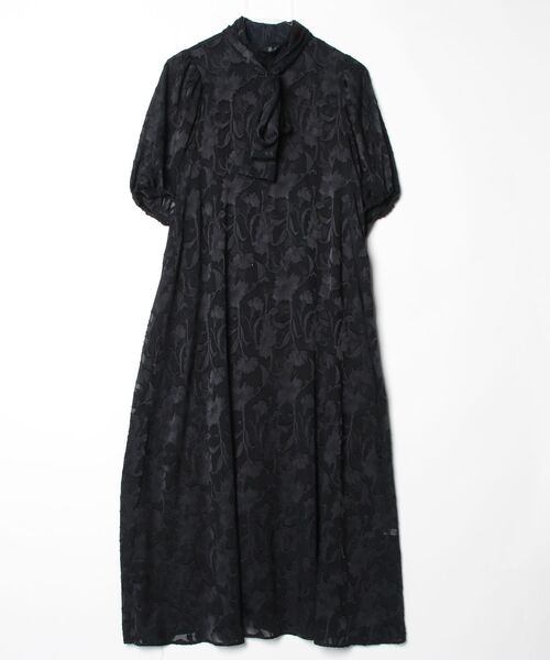 J by blue（ジェイバイブルー） 半袖ワンピース LARGE ブラック