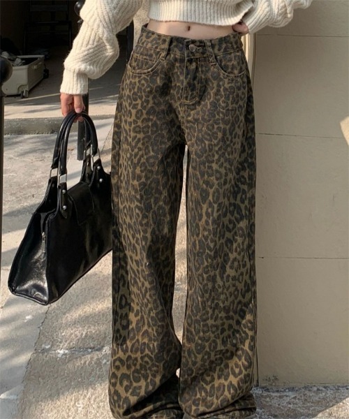 「おしゃれスタ」 デニムパンツ X-LARGE ブラウン レディース_画像6