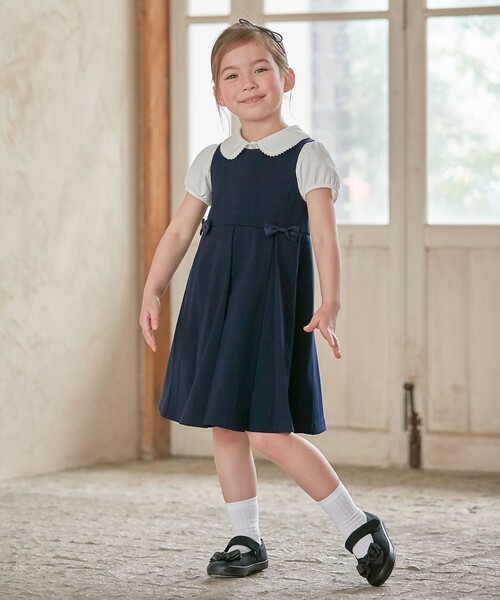 「ANY」 「KIDS」サロペットスカート 130 ネイビー キッズ_画像4