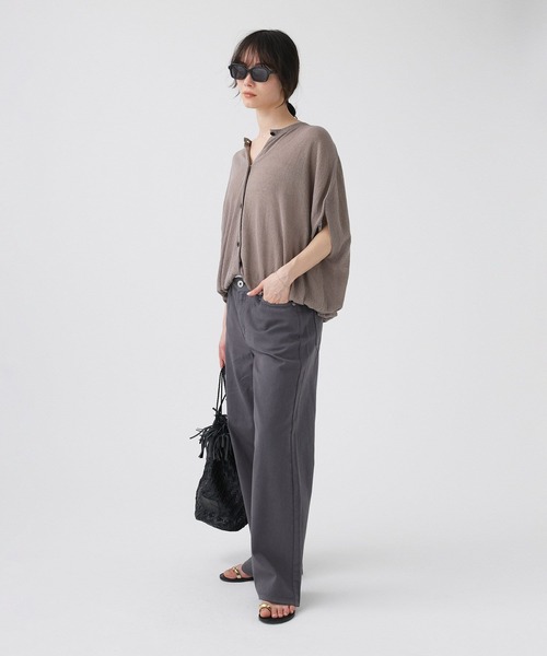 「upperhights」 デニムパンツ 25 キャメル レディース_画像4