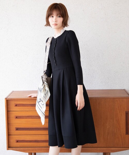 TOCCA（トッカ） ワンピース NOBLE LACE KNIT DRESS ニットドレス