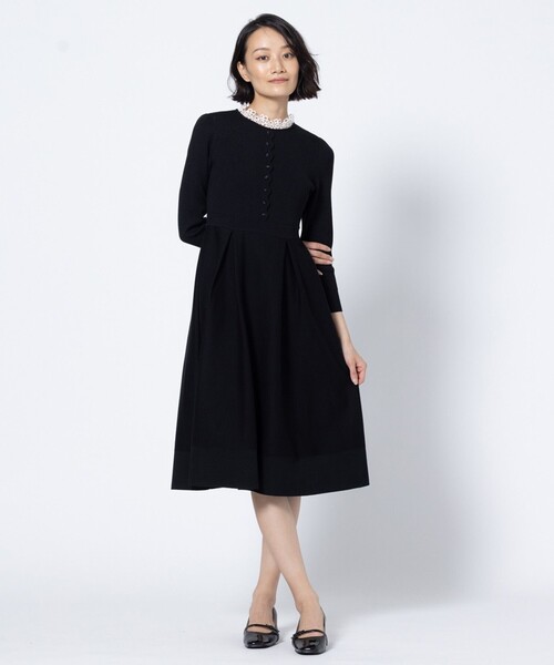 TOCCA（トッカ） ワンピース NOBLE LACE KNIT DRESS ニットドレス