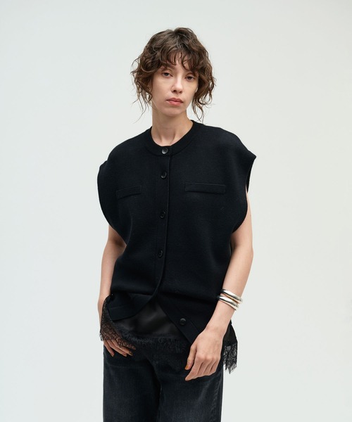 N.O.R.C ベスト ジレ 「コットンカシミヤ」ニットベスト レディース