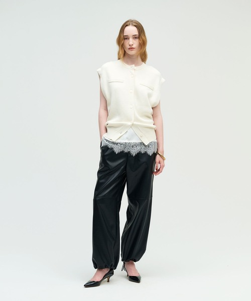N.O.R.C ベスト ジレ 「コットンカシミヤ」ニットベスト レディース