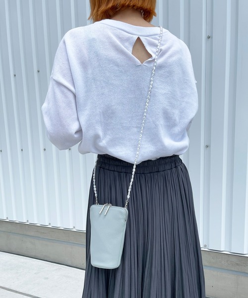 ルレザーが ショルダーバッグ ショルダー バッグ ZOZOTOWN PayPayモール店 - 通販 - PayPayモール バッグ BEAURE ヴュレ カウレザー パールチェーン モバイル ビュレ