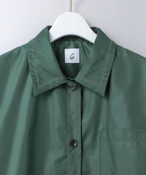 のキャンペ シャツ ブラウス <6(ROKU)>PIKO STITCH SHORT SLEEVE のキャンペ シャツ ブラウス <6(ROKU)>PIKO STITCH SHORT SLEEVE