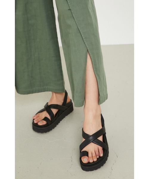 タグ付き新品　HeRIN.CYE Slit ribbon pants サロペット HeRIN.CYE サロペット オーバーオール Slit ribbon pants