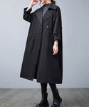 トレンチコート コート ロングトレンチコート ...の詳細画像5