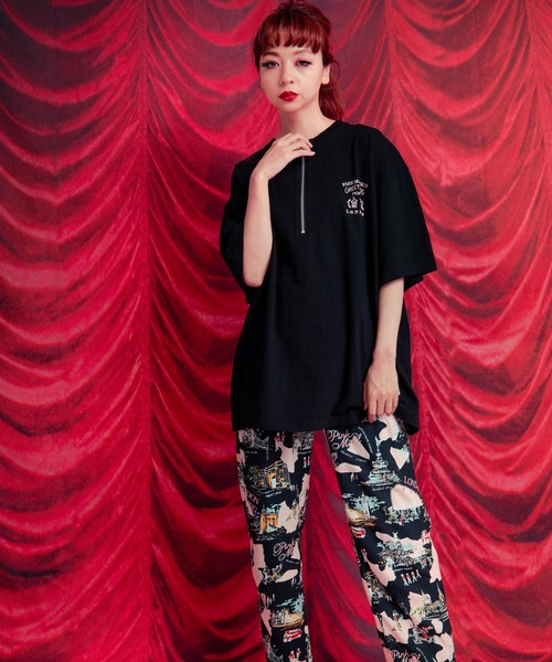RNA tシャツ M1893 PINK MOTEL/ピンクモーテル ハーフジップT