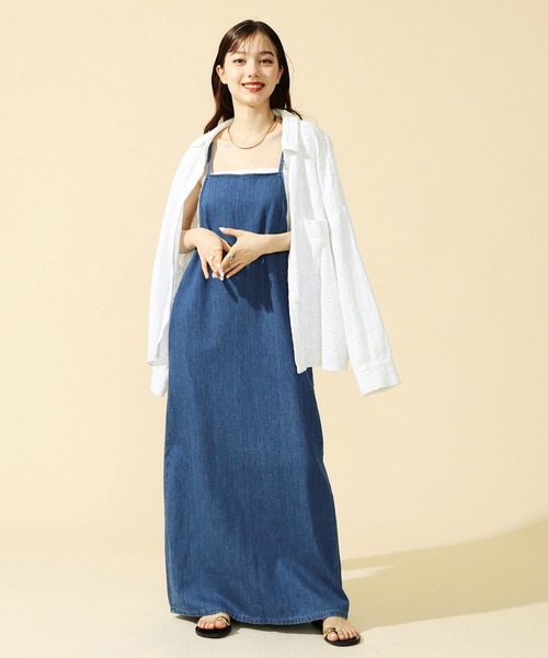Lee（リー） ワンピース 夏 デニム キャミソールワンピ サロペット