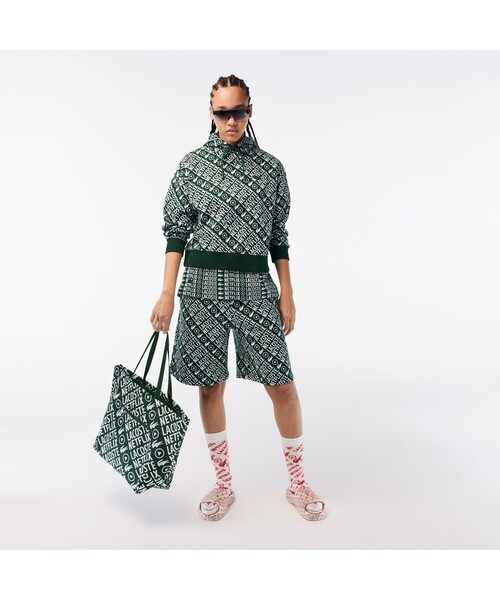 LACOSTE（ラコステ） パーカー 「Lacoste x Netflix」 レディース総柄