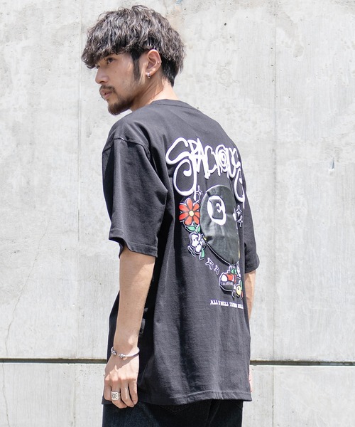 d.i.aダイヤ新品細身ギャルTシャツ SILVER BULLET tシャツ 「CavariA/キャバリア」ビリヤード