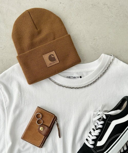 ミスジ　ロールキャップ/Carharttビーニーセット 雑貨 古着 90s USA製 Carhartt カーハート ニット ワッチ