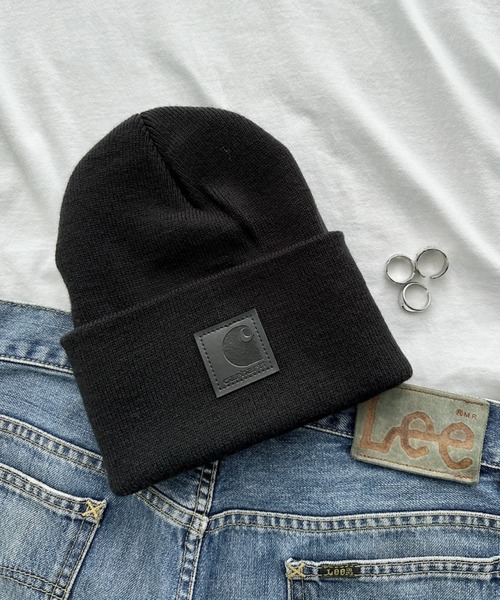 Carhartt ニット帽 ニットキャップ Carhartt(カーハート)/レザー