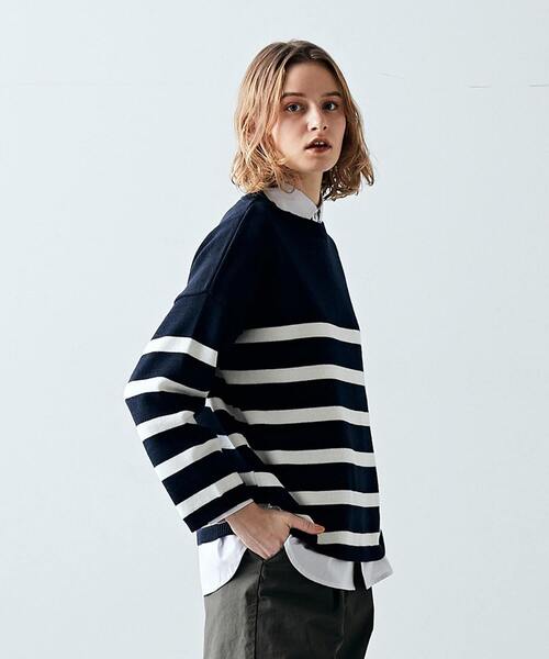 ニット 「メルローズ50周年限定」「TRICOTS JEAN MARC/ボーダーニット 
