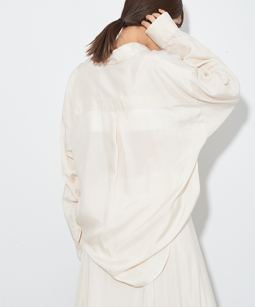 Plage - プラージュ　Washable Fibril Flared シャツ　新品 plage シャツ ブラウス 「WEB・六本木店限定」Washable Fibril