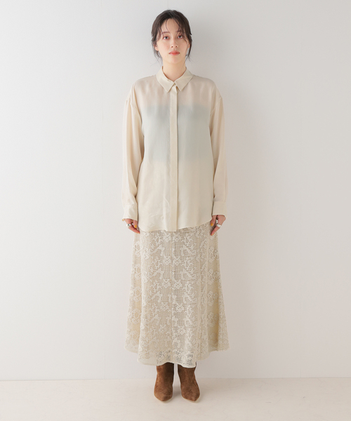 plage シャツ ブラウス 「WEB・六本木店限定」Washable Fibril