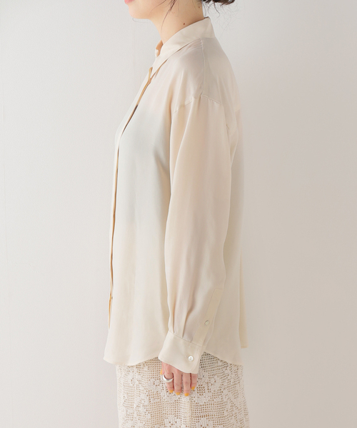 Plage - プラージュ　Washable Fibril Flared シャツ　新品 plage シャツ ブラウス 「WEB・六本木店限定」Washable Fibril