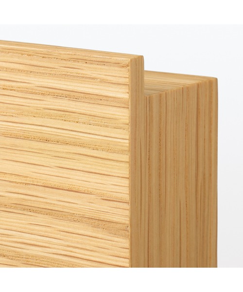 壁に付けられる家具　長押　オーク材突板　８８ｃｍ 無印良品（MUJI） インテリア 壁に付けられる家具長押マグネット付き