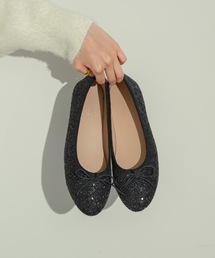 PrettyBallerinasラメブルーバレエシューズパンプス3723.5新品