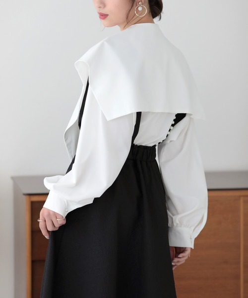 トップス Oosk O.S.K（ファッション） シャツ ブラウス 「O.S.K」ビッグカラー