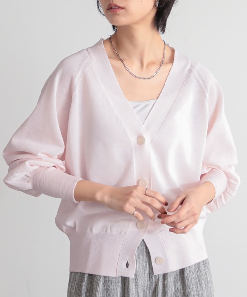 for/c（フォーシー） カーディガン 「新色追加」Vネックシアー