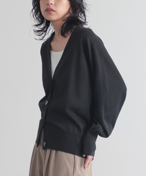 for/c カーディガン 「新色追加」Vネックシアーカーディガン
