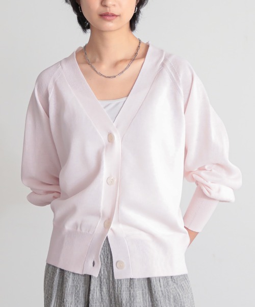 for/c（フォーシー） カーディガン 「新色追加」Vネックシアー