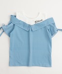 ブラウス シャツ 「2点セット」オープンショル...の詳細画像5
