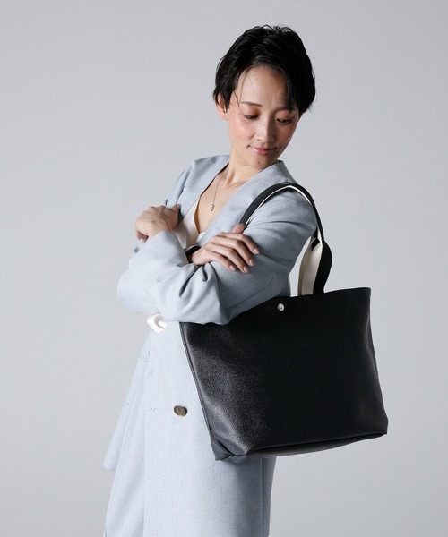 トートバッグ 「Breath TOPKAPI」SCOTCH GRAIN スコッチグレイン プレーン バイカラー ロングハンドル A4 トートバッグの画像
