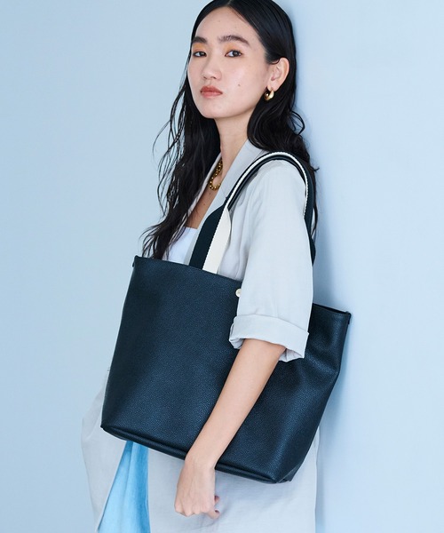 トートバッグ 「Breath TOPKAPI」SCOTCH GRAIN スコッチグレイン プレーン バイカラー ロングハンドル A4 トートバッグの画像