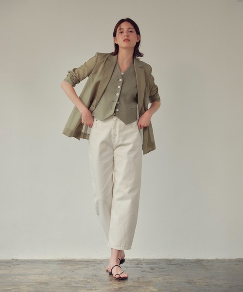 【こす】allureville ワルツシアーオーガンジャケット allureville ジャケット テーラードジャケット ワルツシアー