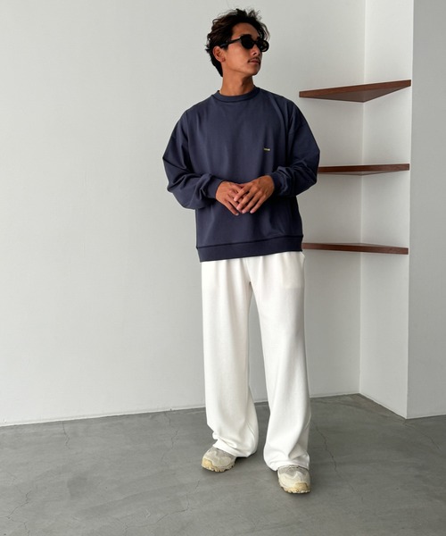 ワイドレッグ スウェットパンツ ジャージ フィットネス CANAL JEAN スウェットパンツ ジャージ El mar ワイドレッグ