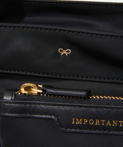 25SS new/Anya Hindmarch ECONYLショルダーバッグ Bag Black ANYA HINDMARCH トートバッグ ECONYL regenerated Nylon in