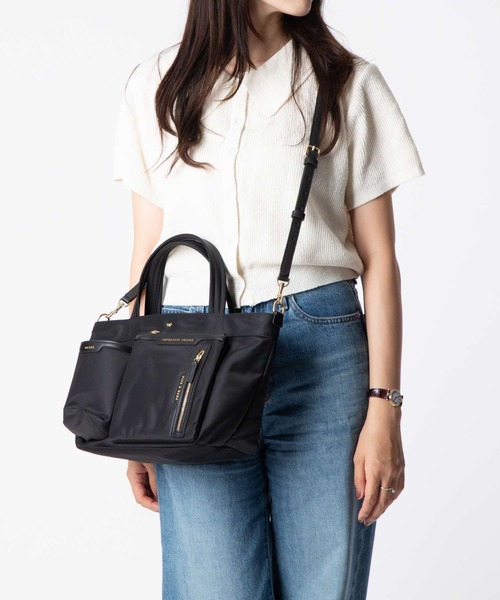 12/25まで　Anya Hindmarch ブラックナイロントートバッグ 楽天市場】ANYA HINDMARCH アニヤハインドマーチ トートバッグ