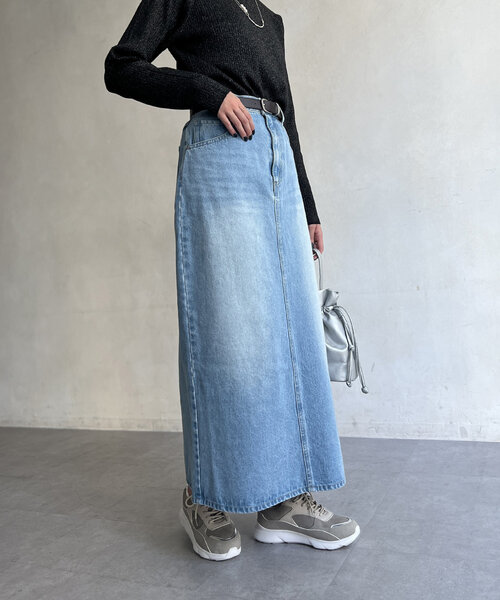 Chez toi（シェトワ） スカート デニムロングスカート : ZOZOTOWN