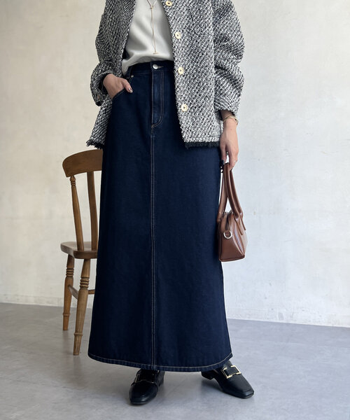 Chez toi（シェトワ） スカート デニムロングスカート : ZOZOTOWN