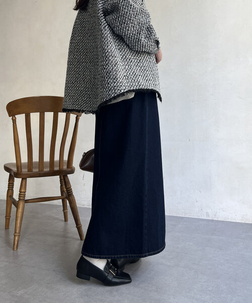 シェビニオンガール❤️ビンテージ　90's　デニム　ロングスカート WASH VINTAGE ロングスカート（デニムスカート）｜LAGUA GEM