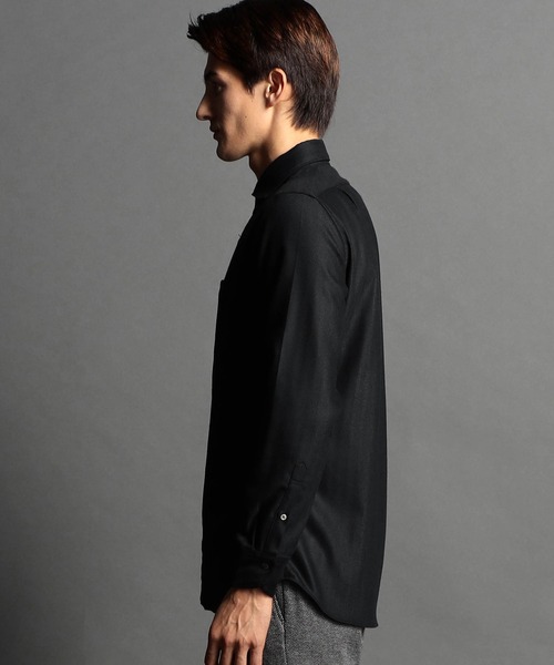 MONSIEUR NICOLE（ムッシュニコル） シャツ 「ex/tra」ヘリンボン