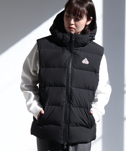 PYRENEX ダウンジャケット ノーカラー　ブラック　定価88000円 Pyrenex ピレネックス PYRENEX ダウンジャケット ブラック
