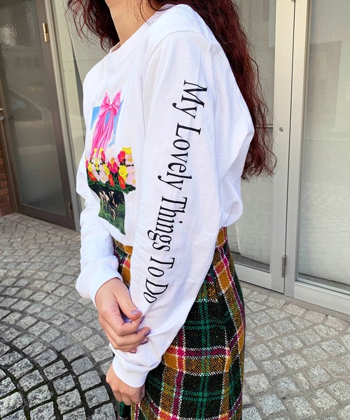 HEY!MrsROSE tシャツ HEY! Mrs ROSE(ヘイ！ミセスローズ)牛柄ロンT